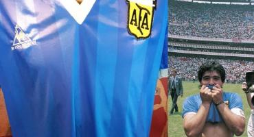 Subastarán camiseta que Maradona usó ante los ingleses: podría ser la 